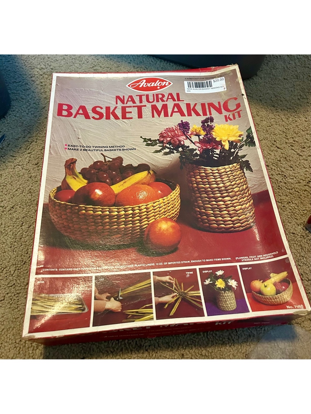 Vintage new Avalon basket making kit